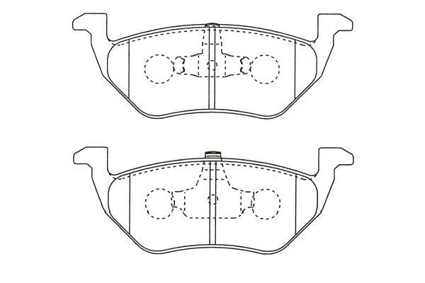 KAVO PARTS stabdžių trinkelių rinkinys, diskinis stabdys BP-4578